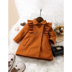 Baby girl brown coat
